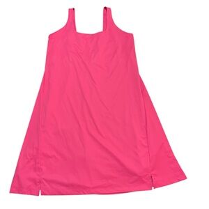 Old Navy Active Pink Powersoft Dress Built in Bra Skort Shorts Size XL Tall